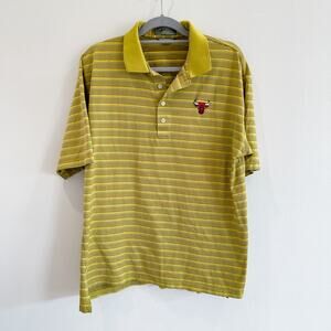 Vintage Men's Large Chicago Bulls Egyptian Cotton Polo